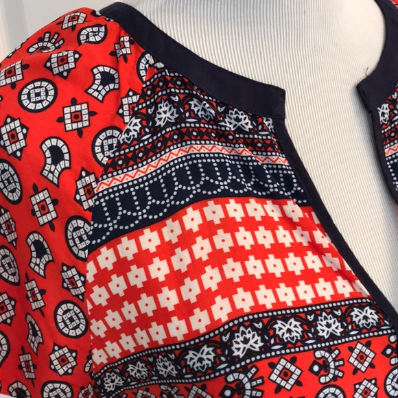 Red, white, and blue Fun2Fun top in medium - Picture 3 of 4